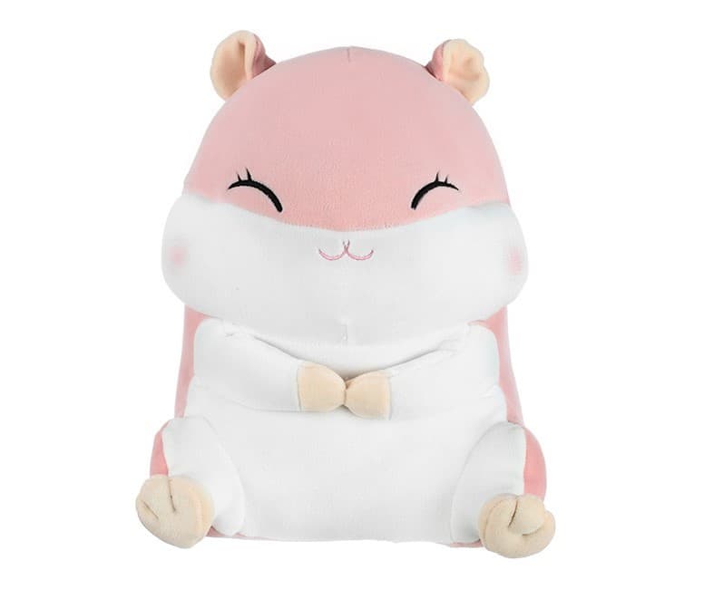 عروسک مخملی مینیسو، مدل Miniso Hamster Plush Toy، صورتی/ همستر، 29 سانتی متر