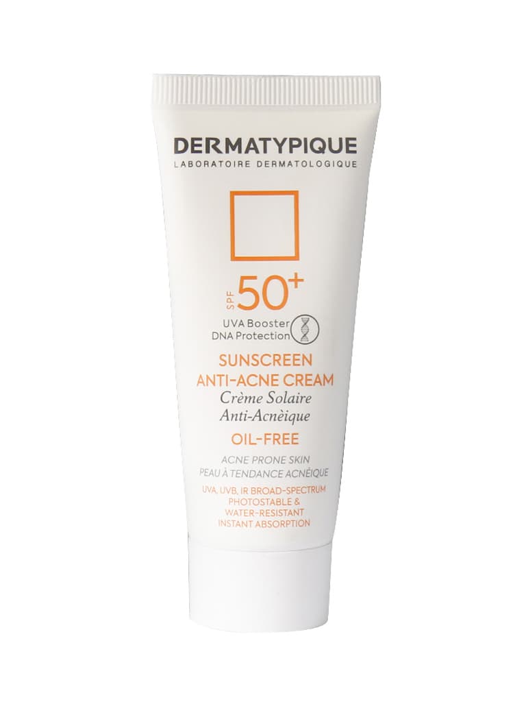 ضد آفتاب بی‌رنگ آنتی آکنه SPF50+ درماتیپیک