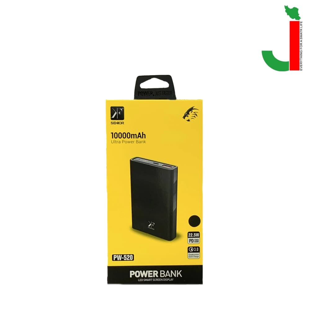 پاور بانک 10000 کی اف سنیور مدل pw-520 — تصویر ۳
