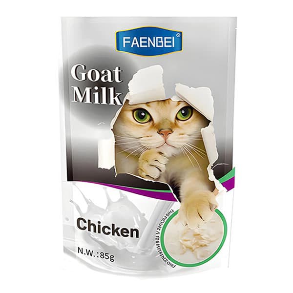 پوچ نچرال گربه فنبی طعم مرغ در شیر بز ۸۵ گرمی | Faenbei Chicken with Goat Milk Cat Pouch