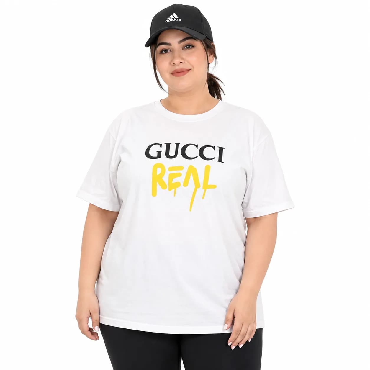 تیشرت سایز بزرگ زنانه وارداتی طرح GUCCI — تصویر ۳