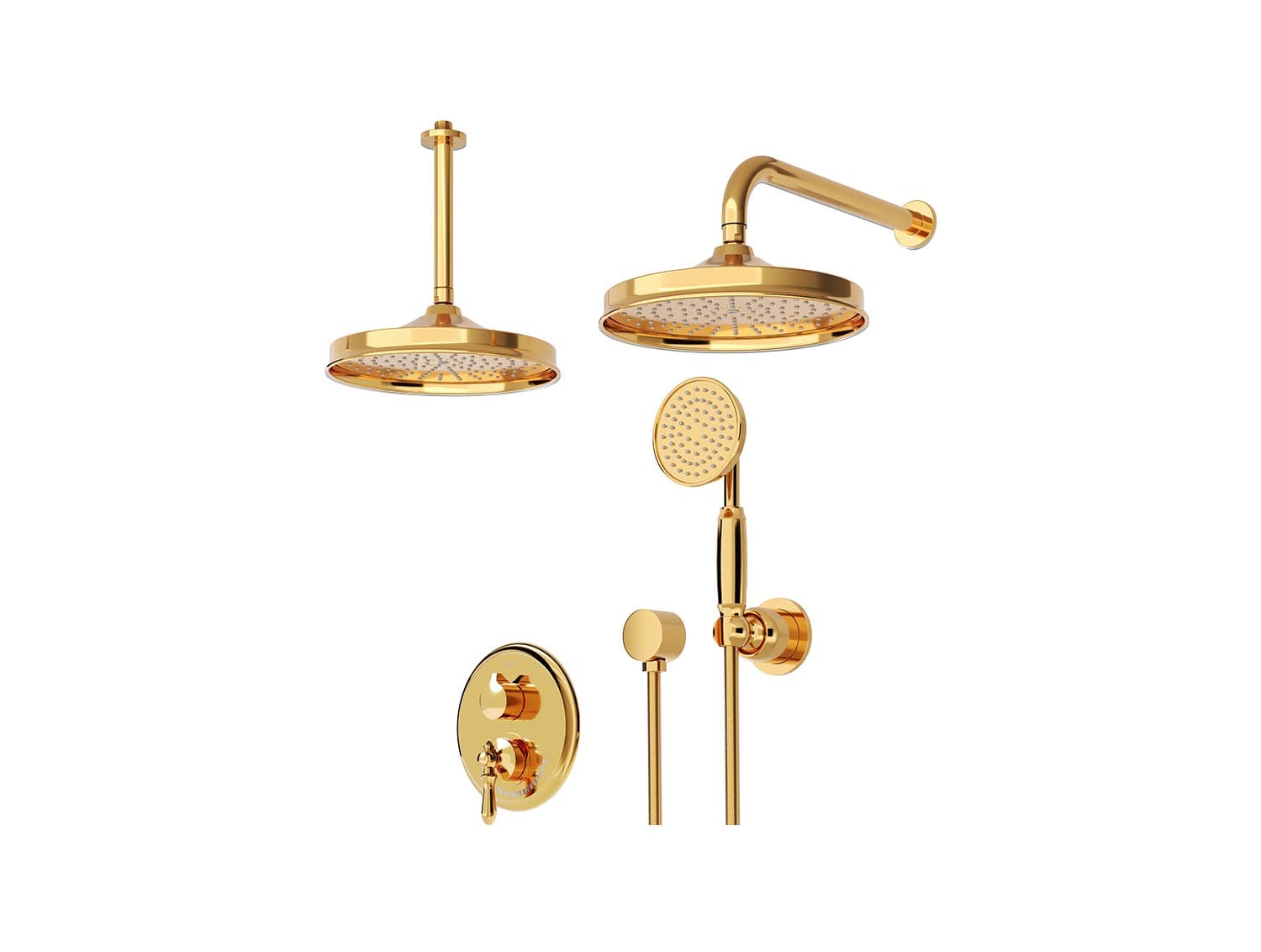 شیر توکار مدل زیگموند BRASS | طلا | تیپ سه