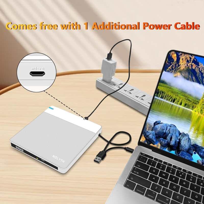 درایو سی دی ۴ در ۱ اکسترنال NOLYTH مدل CT09 برای مک با پورت های USB SD/TF/2 — تصویر ۸