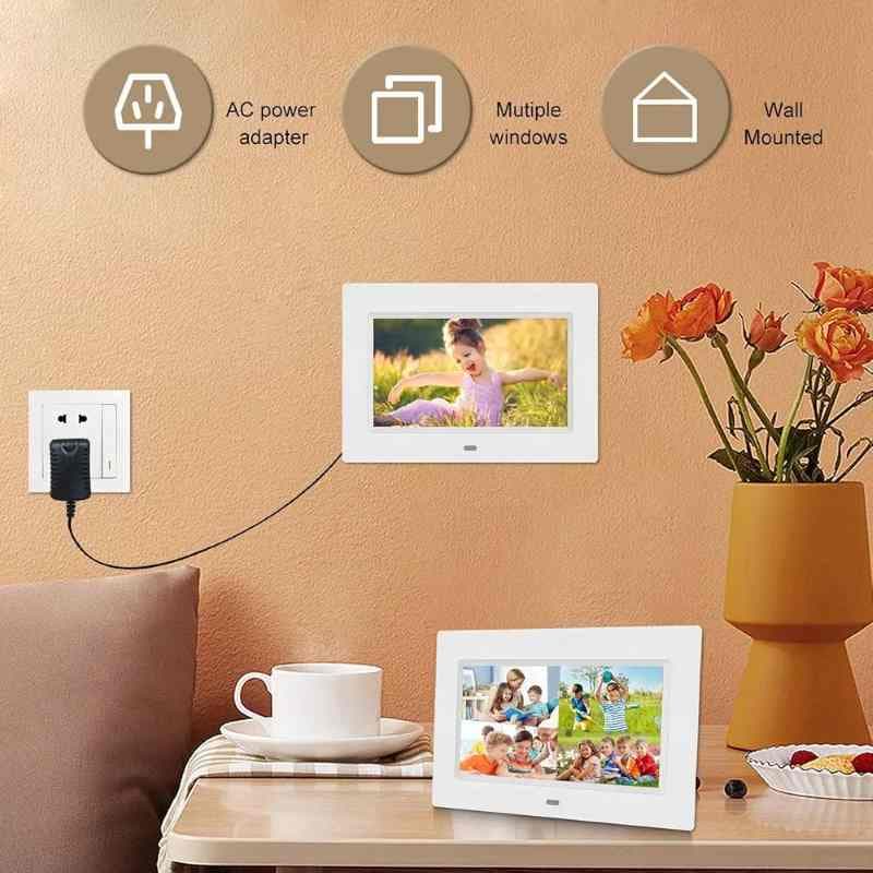 قاب عکس و فیلم دیجیتال 7 اینچی با نمایشگر IPS کامل 1024×600 — تصویر ۳