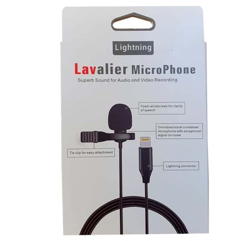 میکروفون یقه‌ای لاوالیر مدل HSX-M03 با رابط Lightning — تصویر ۳