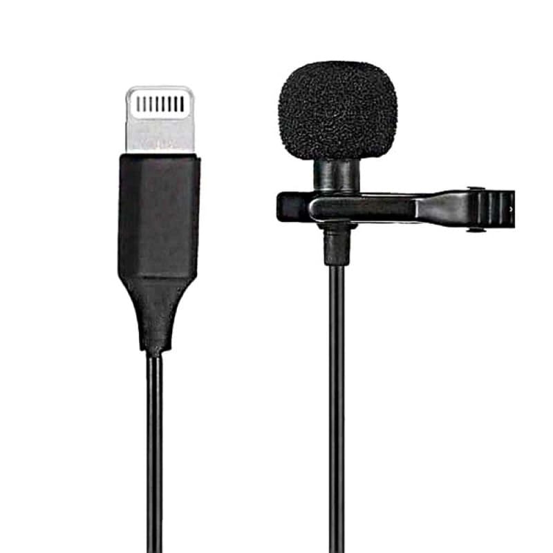 میکروفون یقه‌ای لاوالیر مدل HSX-M03 با رابط Lightning — تصویر ۲