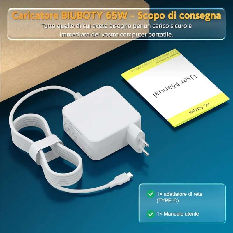 شارژر ۶۵ واتی USB-C سازگار با مک‌بوک ایر — تصویر ۷