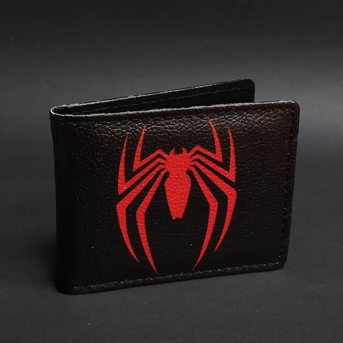 کیف پول چاپی طرح لوگو اسپایدرمن Spider Man | کیف پول فانتزی با نماد عنکبوت قرمز مارول