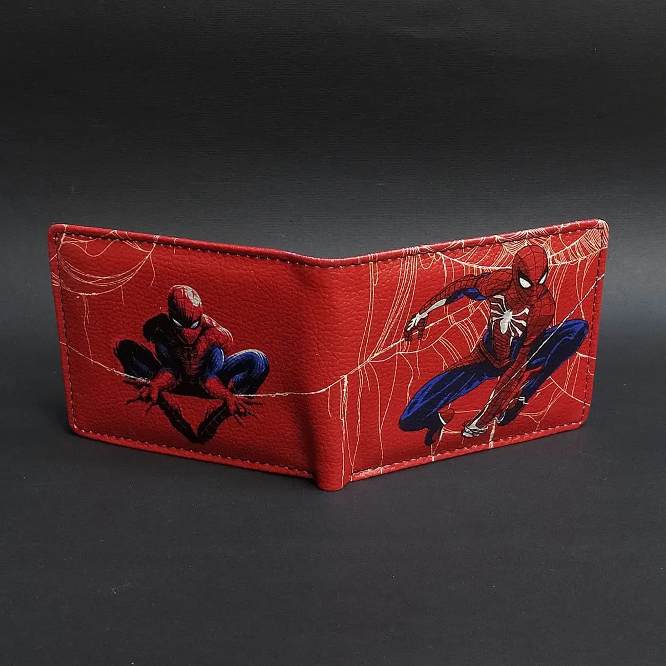کیف پول چاپی طرح اسپایدرمن Spider Man قرمز | کیف پول فانتزی تار عنکبوتی — تصویر ۲