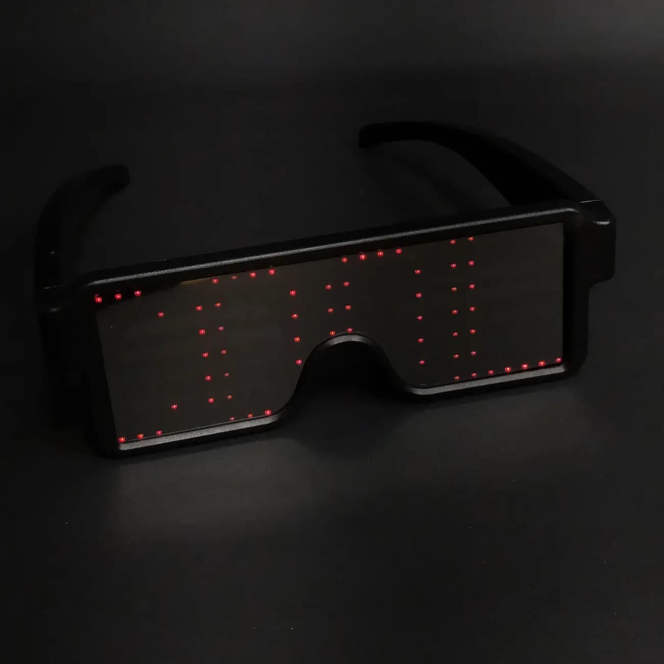 عینک شارژی LED با تغییر نوشته و افکت نوری | عینک هوشمند مناسب مهمانی و تولید محتوا