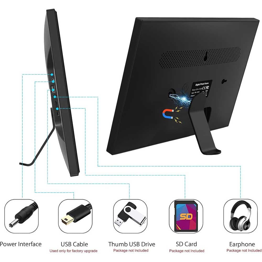 قاب عکس دیجیتال 10.1 اینچی مدل ZN-DP1007 — تصویر ۲