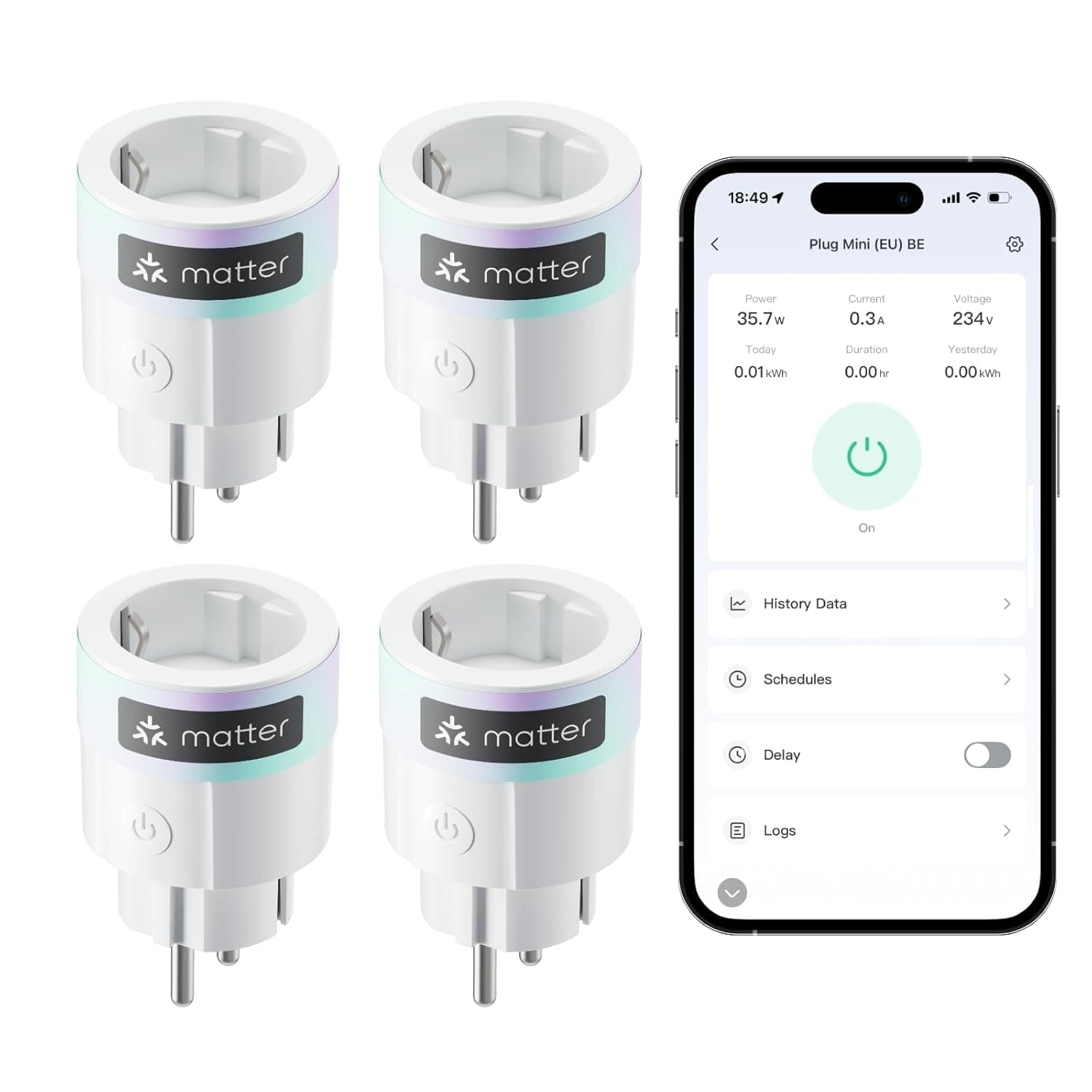 پریز هوشمند SwitchBot مدل Mini بسته 4 عددی