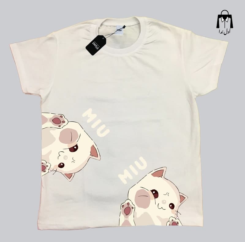 تیشرت بچگانه طرح گربه کیوت MIU