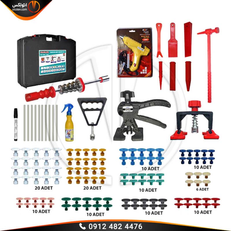 کیف ابزار صافکاری چسبی 140 پارچه استارکلیپس ترکیه (با فوم) — تصویر ۵