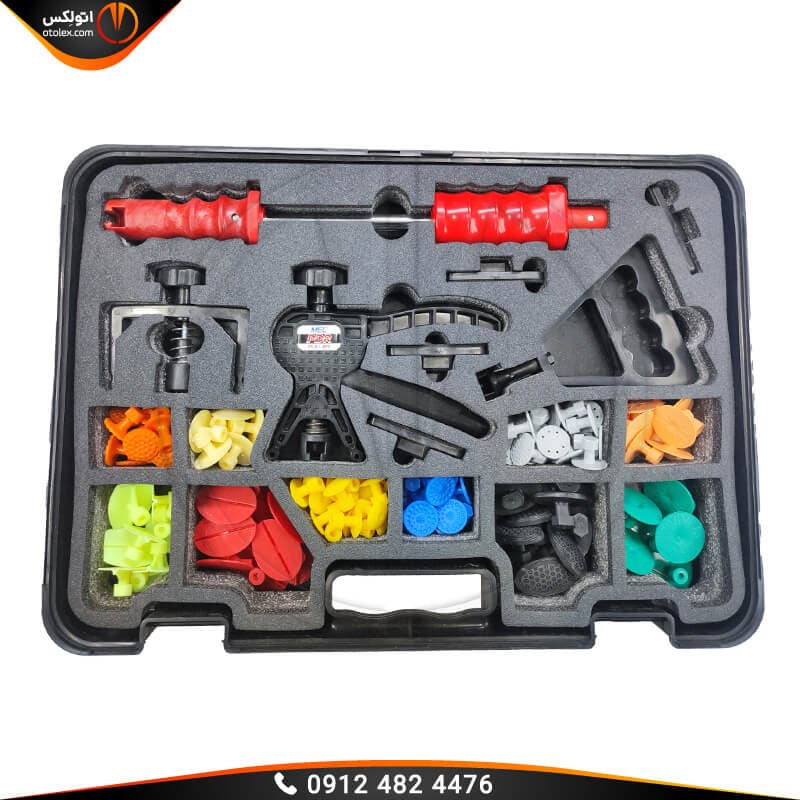 کیف ابزار صافکاری چسبی 140 پارچه استارکلیپس ترکیه (با فوم) — تصویر ۳