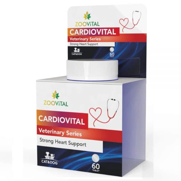 قرص مکمل قلب و عروق سگ و گربه زوویتال مدل CARDIOVITAL تعداد 60 عدد
