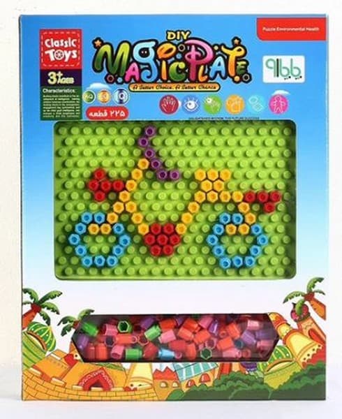 بازي مجیک پلیت Magic Plate ‏225 قطعه (پاپارو) جعبه ای