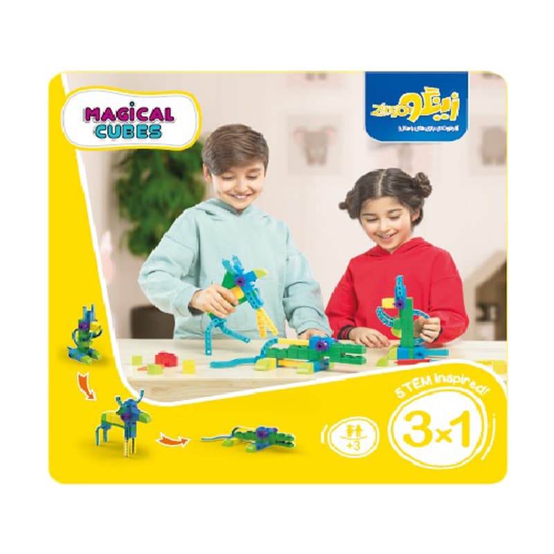 بازي مکعب های جادویی 1 * 3 – 32 قطعه (زینگو) جعبه ای