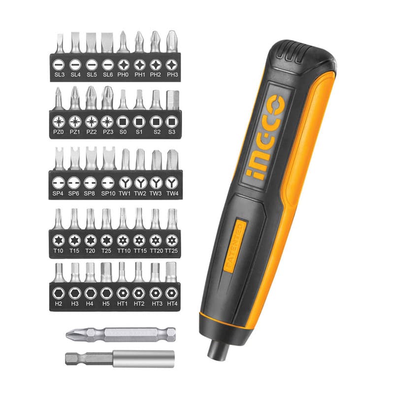 پیچ گوشتی شارژی اینکو مدل CSDLI0403-4V مجموعه 45 عددی — تصویر ۳