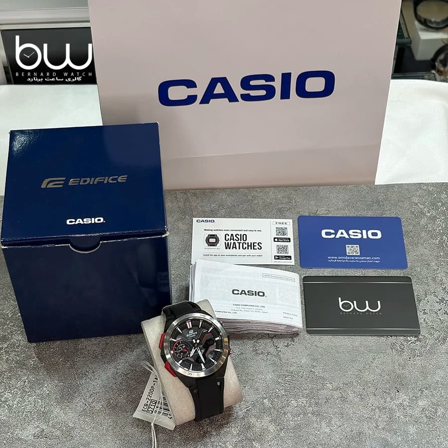 ساعت مچی مردانه کاسیو EDIFICE مدل ECB-2200P-1A — تصویر ۴