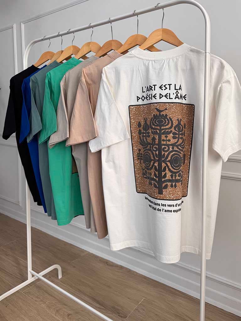 تیشرت لانگ طرح L’Art Stella