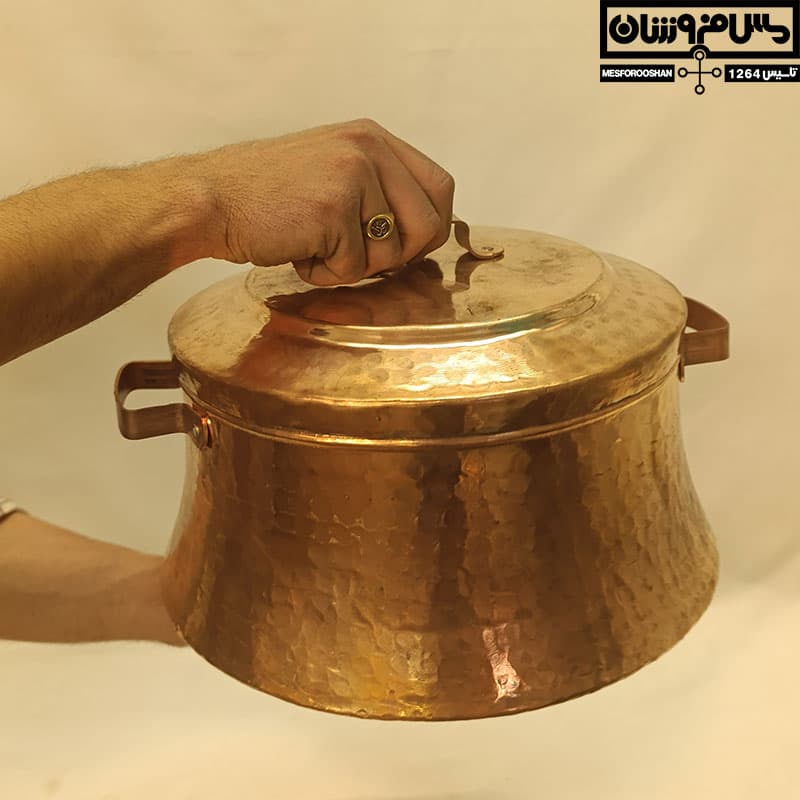 کماجدان مسی دستساز سایز 3 مدل عشایر