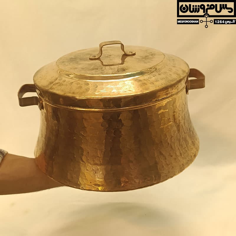 کماجدان مسی دستساز سایز 2 مدل عشایر
