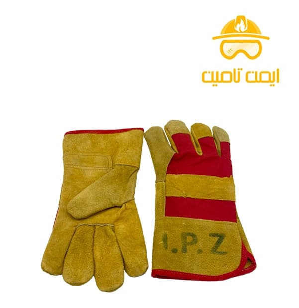 دستکش ایمنی کف چرم ipz — تصویر ۳