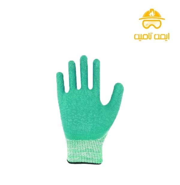 دستکش ایمنی ضد برش ابرش لاتکس طبیعی EL1200 — تصویر ۳