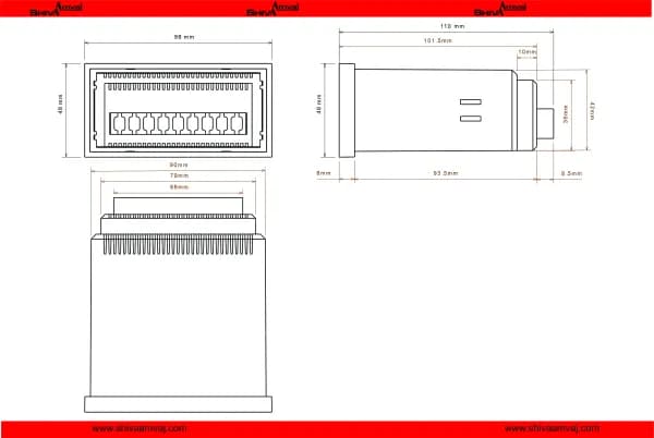 ترموستات صنعتی شیوا امواج مدل ITU-2S — تصویر ۲
