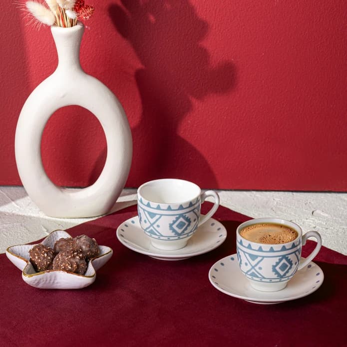 ست قهوه خوری ۲ نفره امسان مدل Ethnic