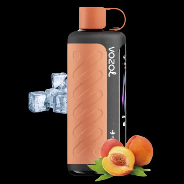 پاد یکبار مصرف وزول گیر هوکا هلو یخ 40000 پاف Vozol gear hookah peach ice pod