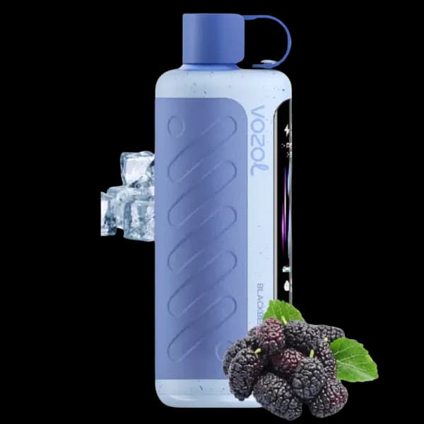 پاد یکبار مصرف وزول گیر هوکا شاه توت یخ 40000 پاف Vozol gear hookah blackberry ice pod — تصویر ۲