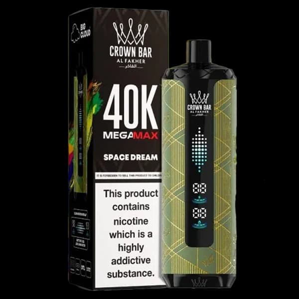ویپ یکبار مصرف الفاخر مگامکس اسپیس دریم 40000 پاف alfakher megamax space dream vape — تصویر ۲