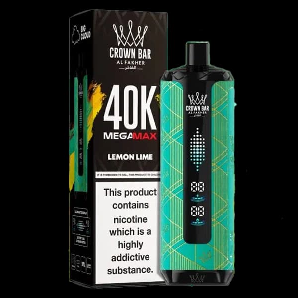 ویپ یکبار مصرف الفاخر مگامکس لیموترش لیمو شیرین 40000 پاف alfakher megamax lemon lime vape