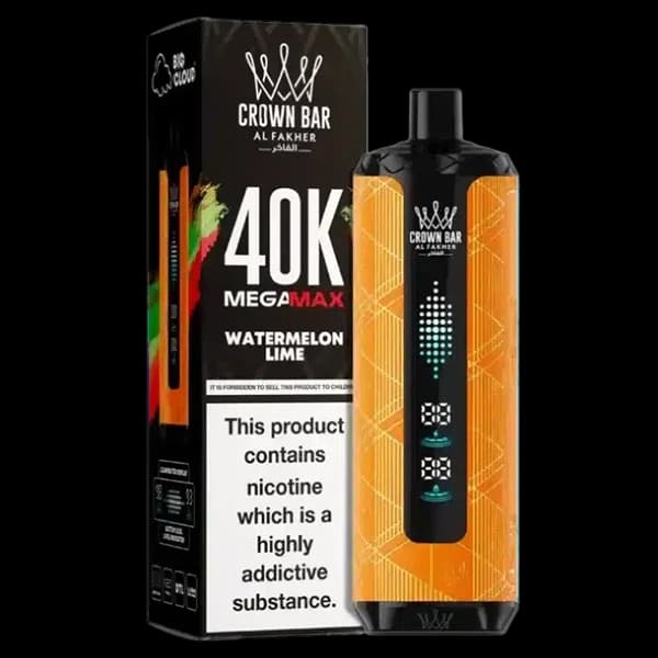 ویپ یکبار مصرف الفاخر مگامکس لیمو هندوانه 40000 پاف alfakher megamax watermelon lime vape — تصویر ۲