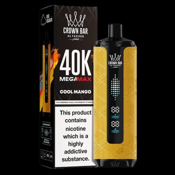 ویپ یکبار مصرف الفاخر مگامکس انبه یخ 40000 پاف alfakher megamax cool mango vape