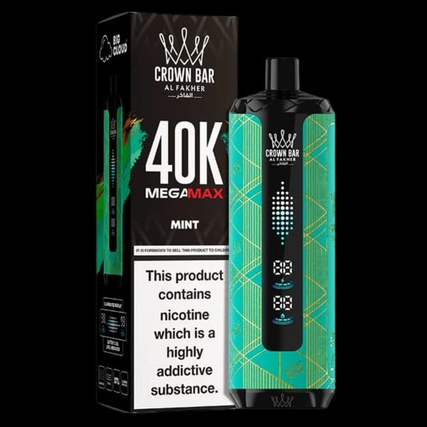 ویپ یکبار مصرف الفاخر مگامکس نعنا 40000 پاف alfakher megamax mint vape