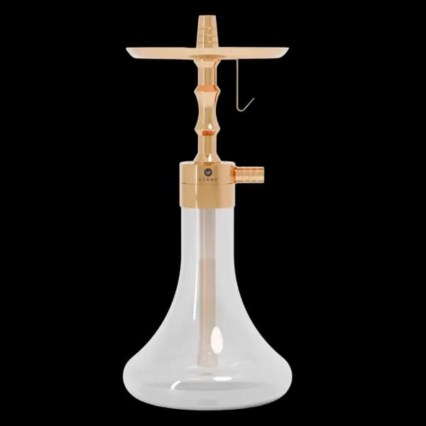 قلیان کرنو دراگون اورجینال مدیوم طلایی مات Kerno hookah dragon medium matte gold original