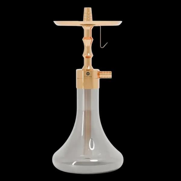 قلیان کرنو اورجینال دراگون مدیوم طلایی براق Kerno hookah original dragon medium shiny gold