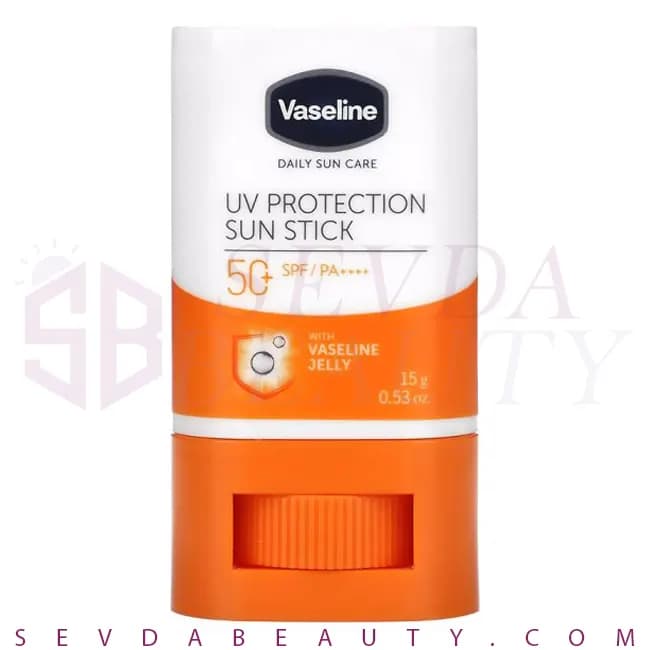 ضد آفتاب استیکی UV Protection با محافظت +SPF50 وازلین 15 گرم