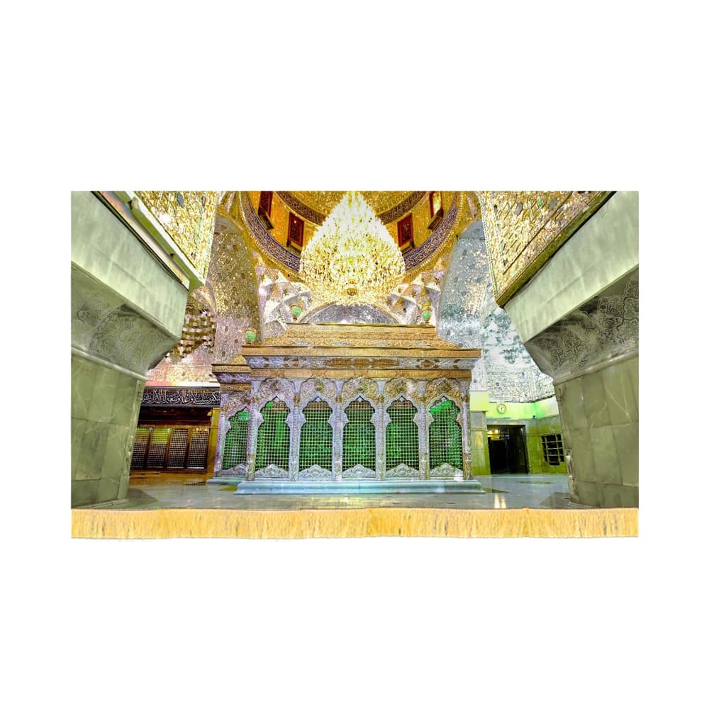 کتیبه محرم تصویری مخمل ضریح امام حسین کد 60144 — تصویر ۲