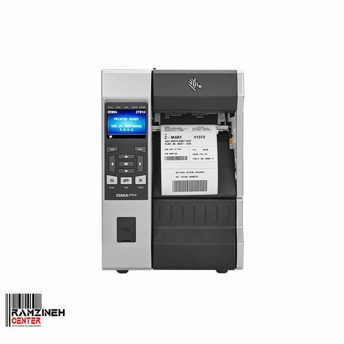 لیبل پرینتر صنعتی Zebra ZT610 600dpi + Rewinder
