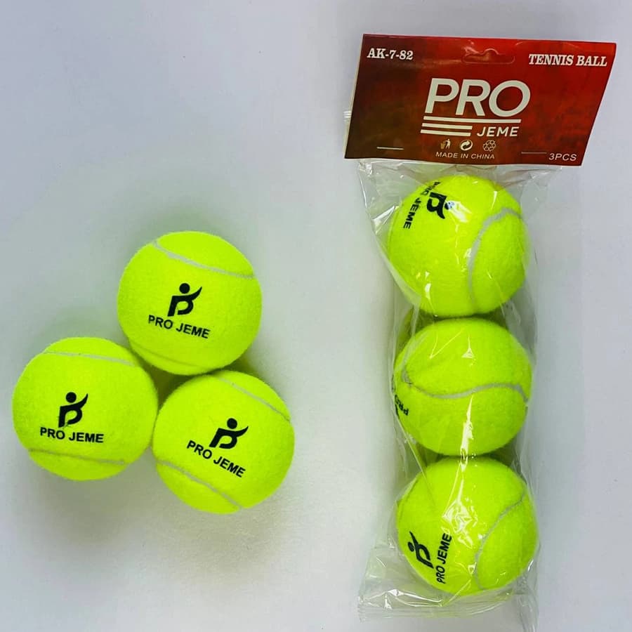 توپ تنیس ماهوتی 3 عددی PRO JEME کد 782