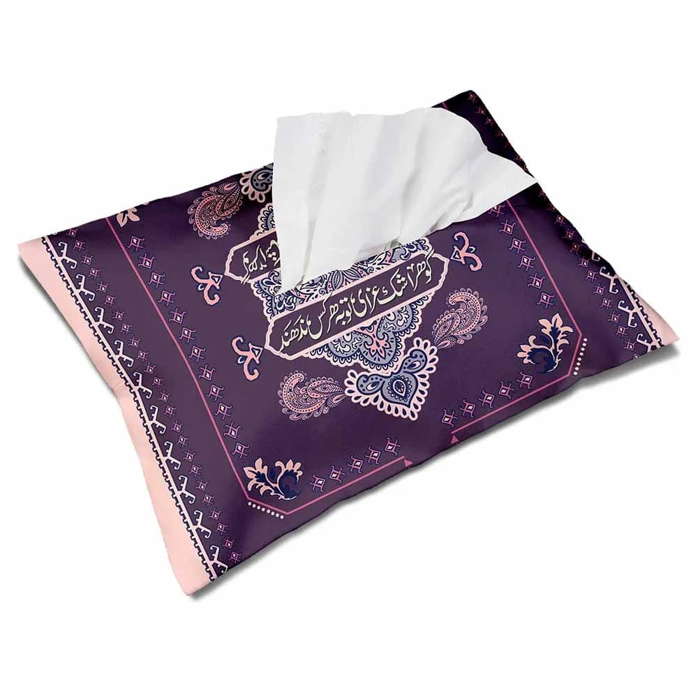 کاور دستمال کاغذی مخمل گوهر اشک عزایت کد 0837 — تصویر ۲