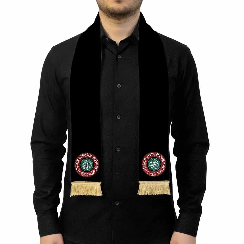 شال محرم مخمل لا یوم کیومک کد 2666 — تصویر ۲