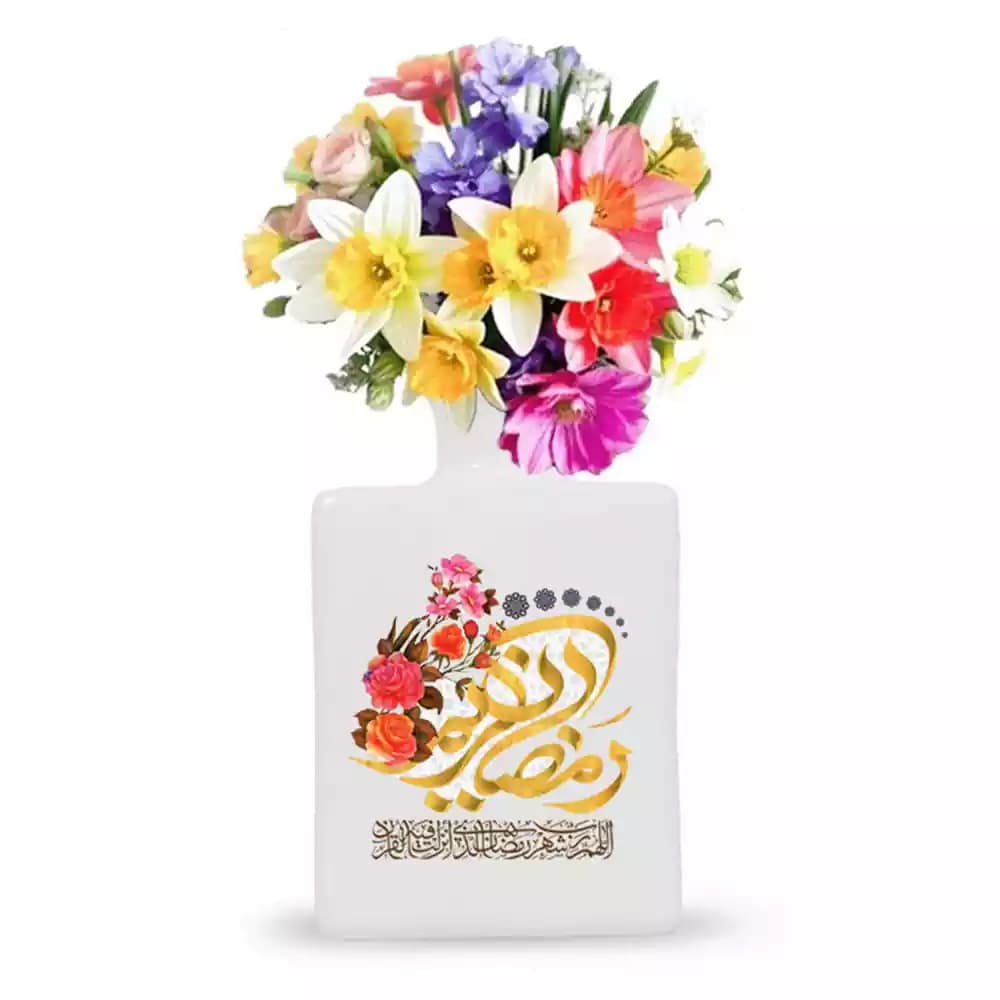 گلدان مربعی رمضان کریم کد 3500823 — تصویر ۲
