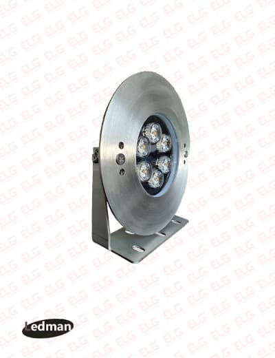 چراغ استخری پایه دار 12 وات IP68 استیل ضد اسید لدمان