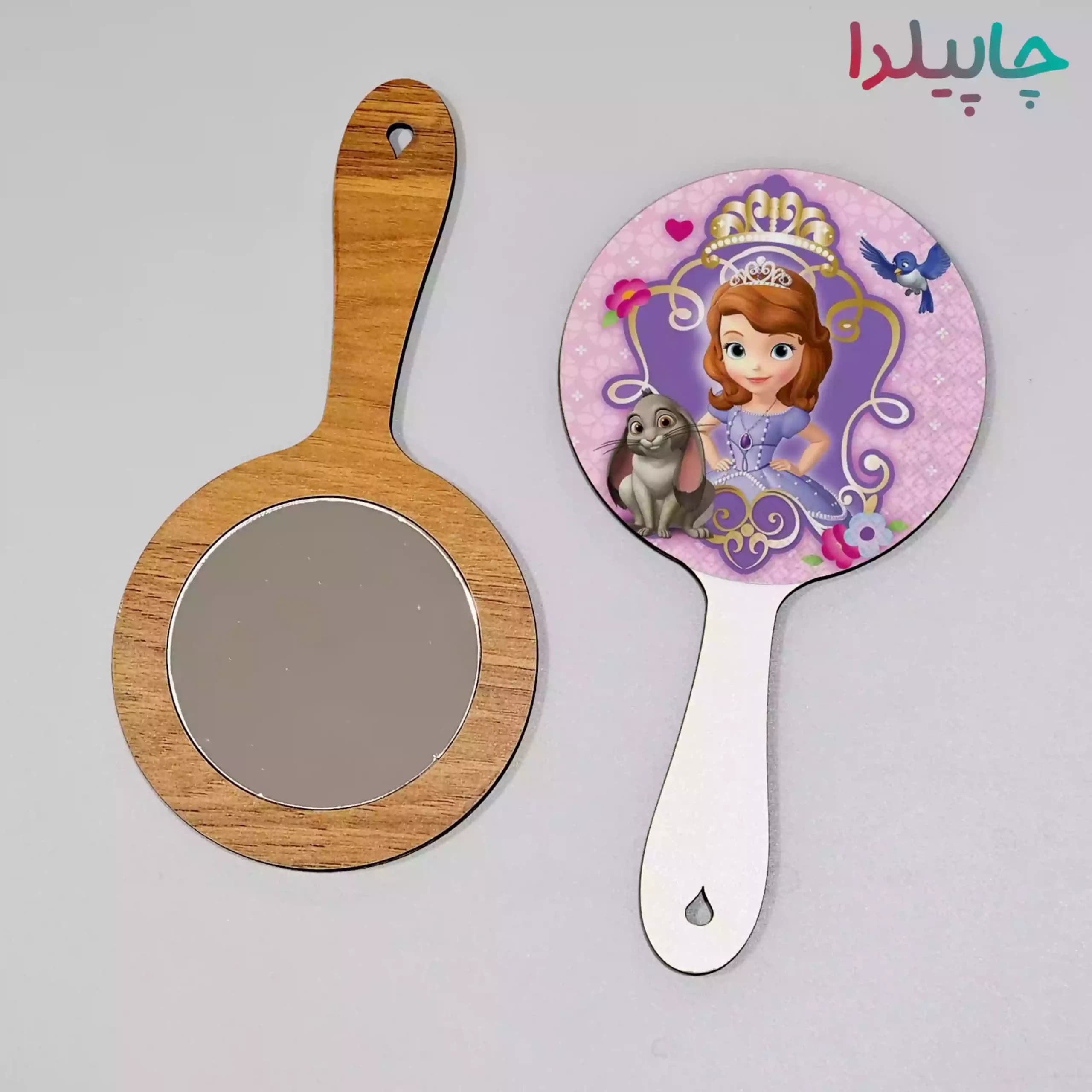 آینه دستی با طرح روز دختر1