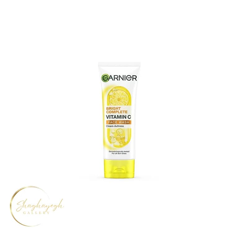 شوینده صورت روشن‌کننده گارنیر ویتامین C میل100 Garnier Bright Complete Vitamin C Face Wash